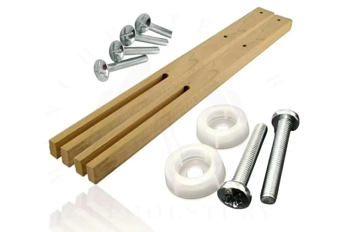 Wooden Headboard Struts Slotted Legs for Divan Beds – Universal Pre-Drilled Headboard Support Legs 24